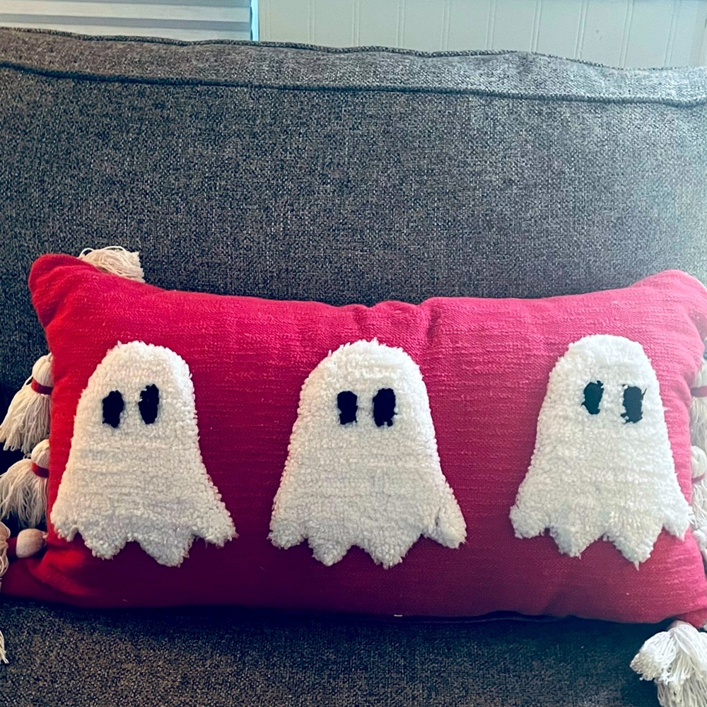 Goblin & Ghoul Pink Ghost 👻 Pillow